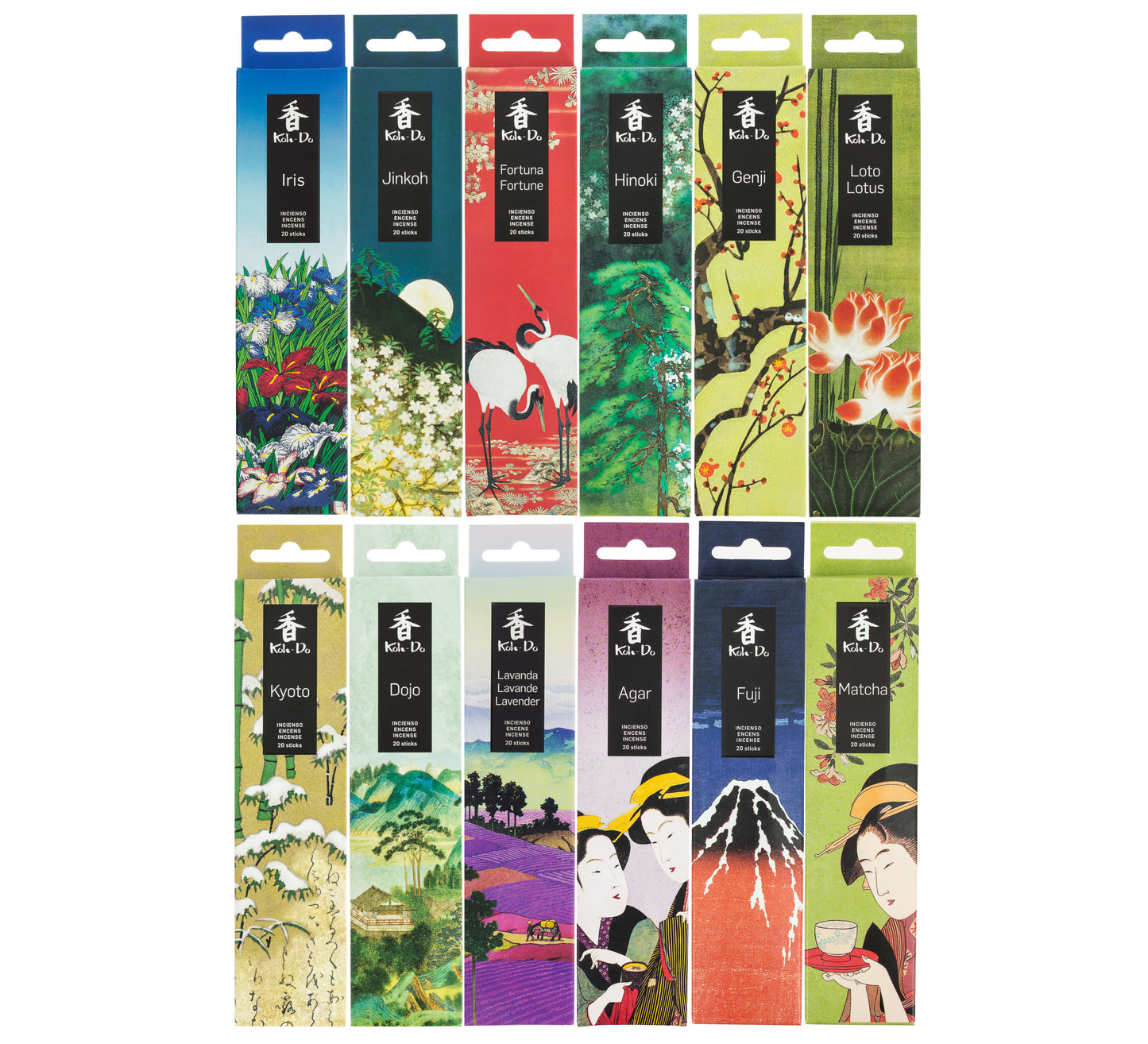 Pack Encens Koh Do - 12 Senteurs, Assortiment 2