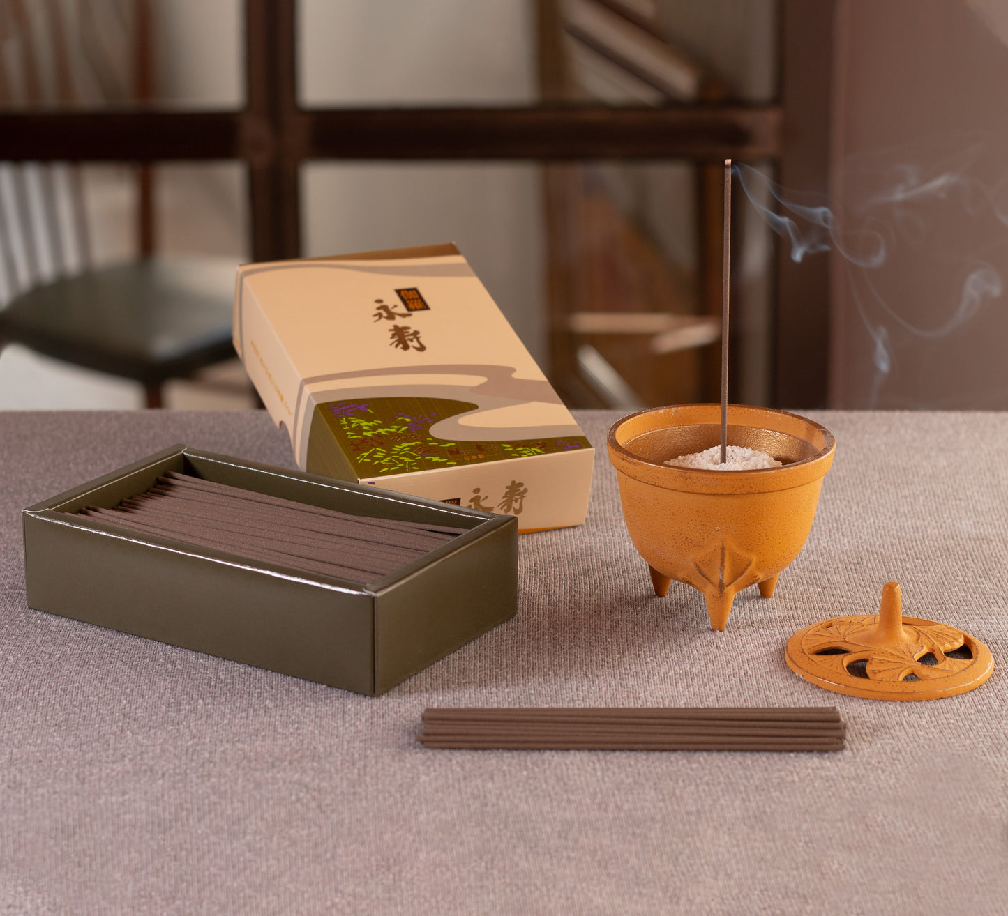 Incenso Eiju Kyara - Premium Aloeswood, Scatola Grande