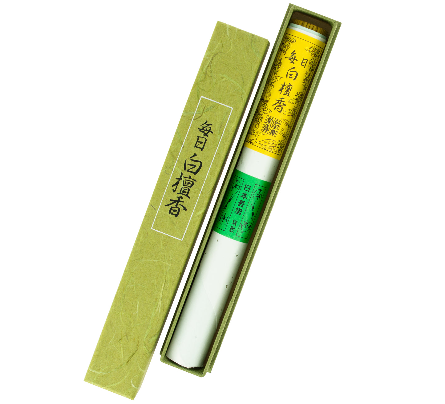 Mainichi Byakudan Incense - Sandalwood, Long