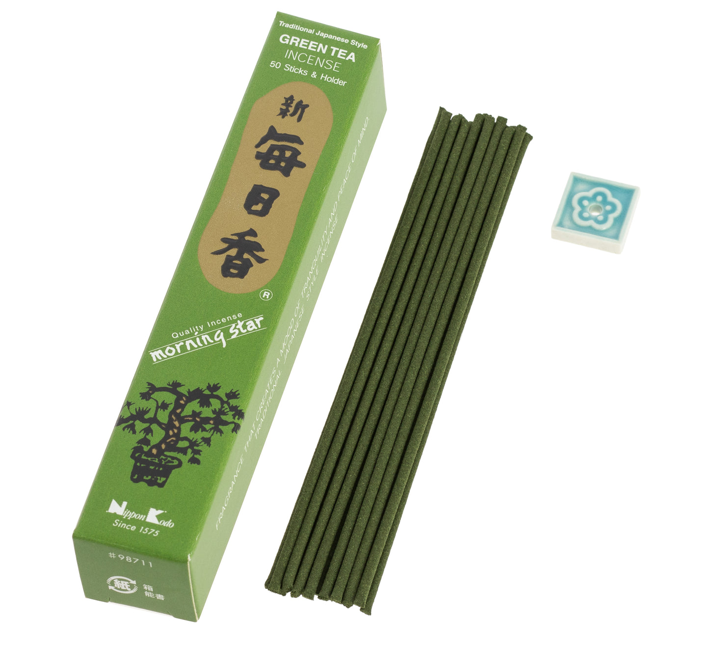 Incenso Morning Star - Tè verde, 50 bastoncini