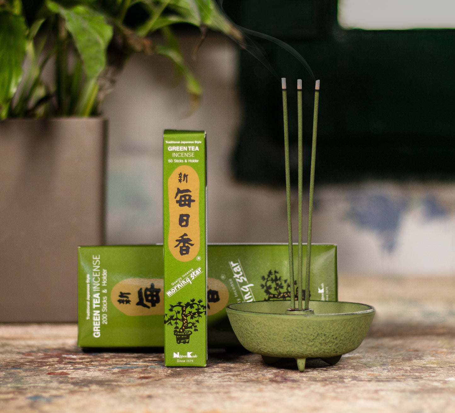 Incenso Morning Star - Tè verde, 50 bastoncini