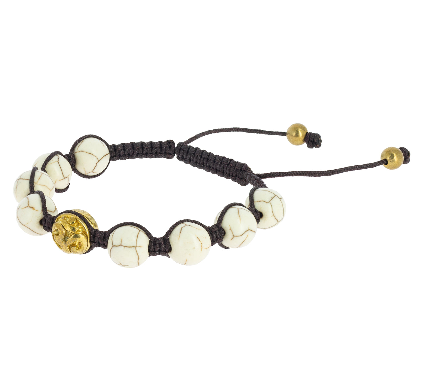 Om Shambala Bracelet - Magnesite