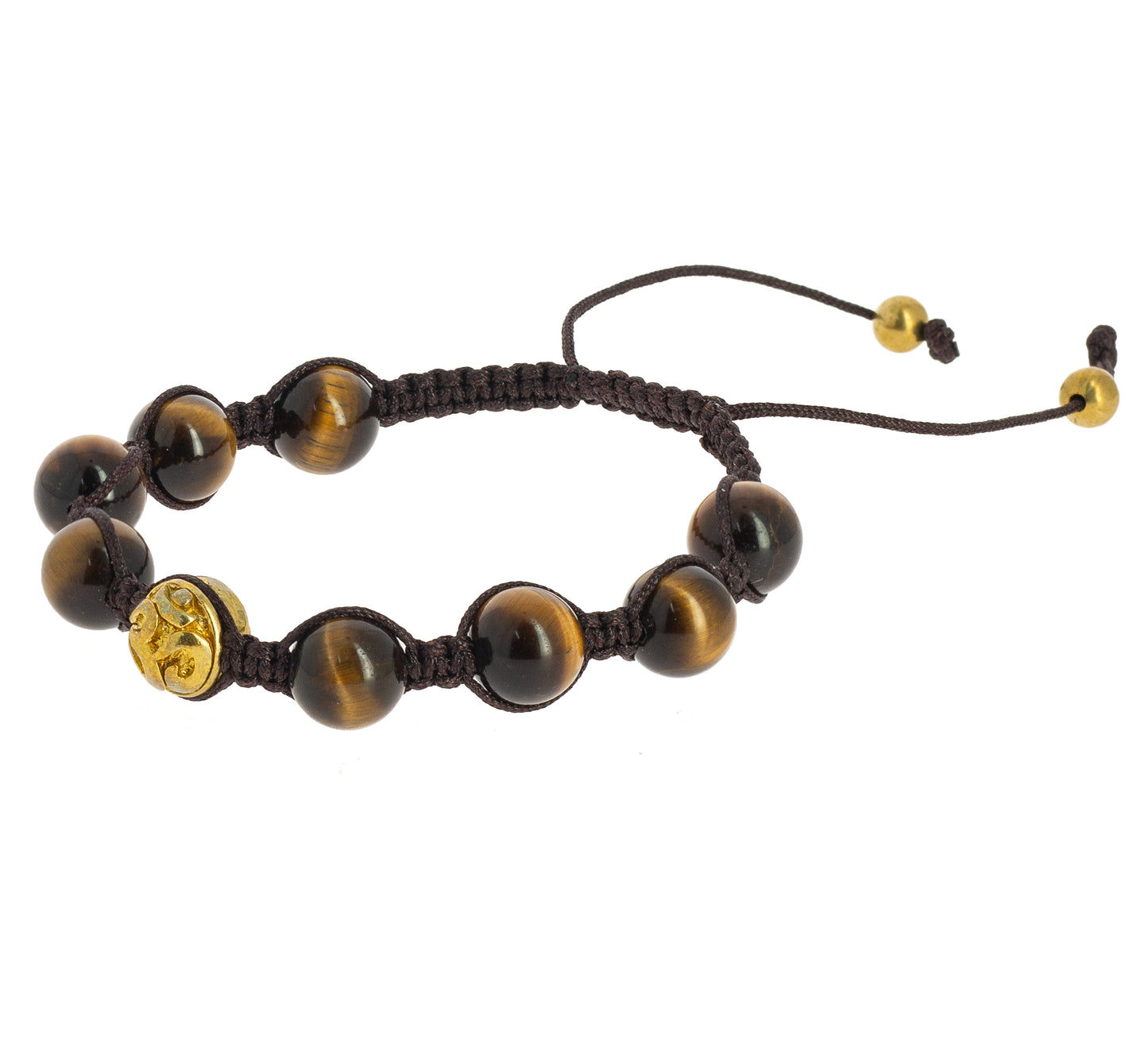 Bracelet Shambala Om Œil de Tigre