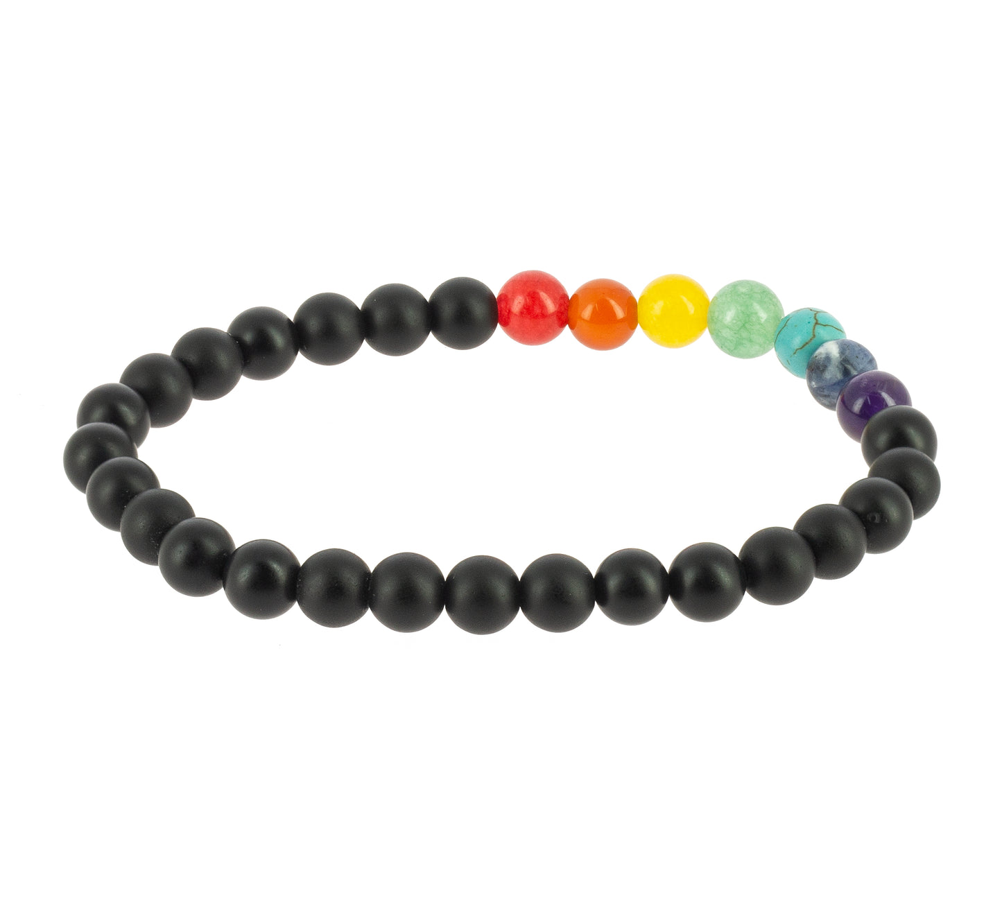 Bracelet-mala 7 Chakras - Onyx Noir