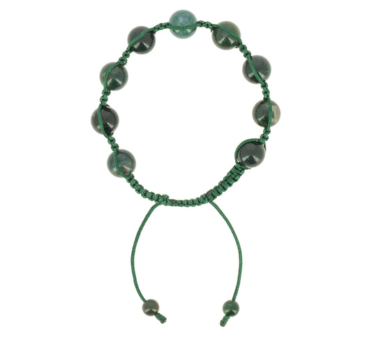 Pulsera Shambala Ágata Musgo