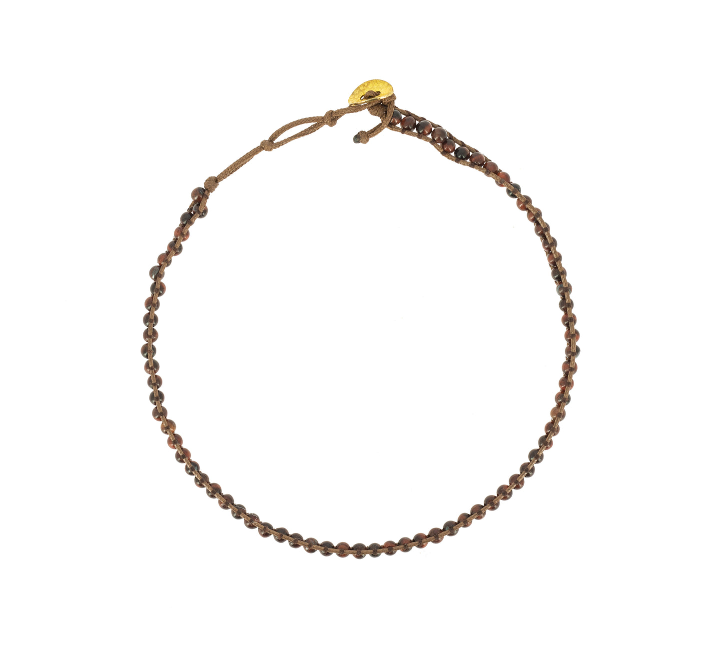 Pulseira Naga - Olho de Tigre Vermelho