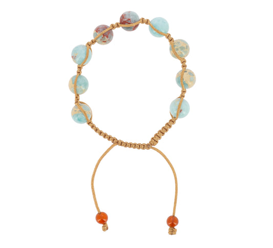 Shambala Bracelet - Aqua Terre Jasper