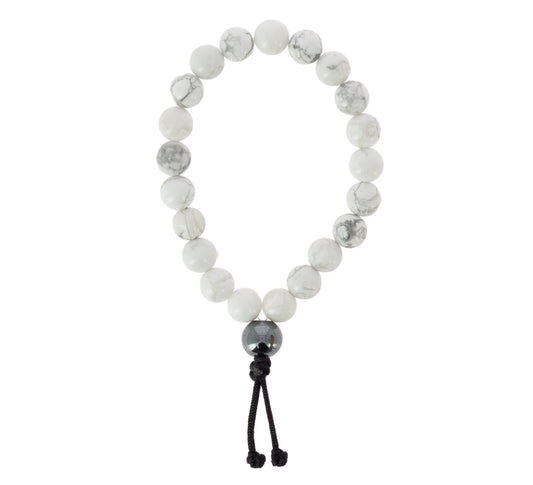 Pulsera-mala Howlita Blanca