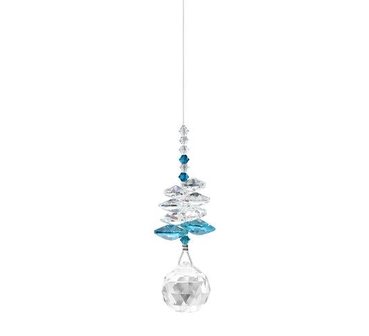 Birthstone Crystal Cascade - Blue Zircon, December