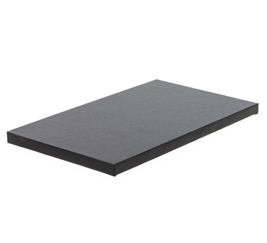 Flaches schwarzes Tablett für Weihrauchbrenner