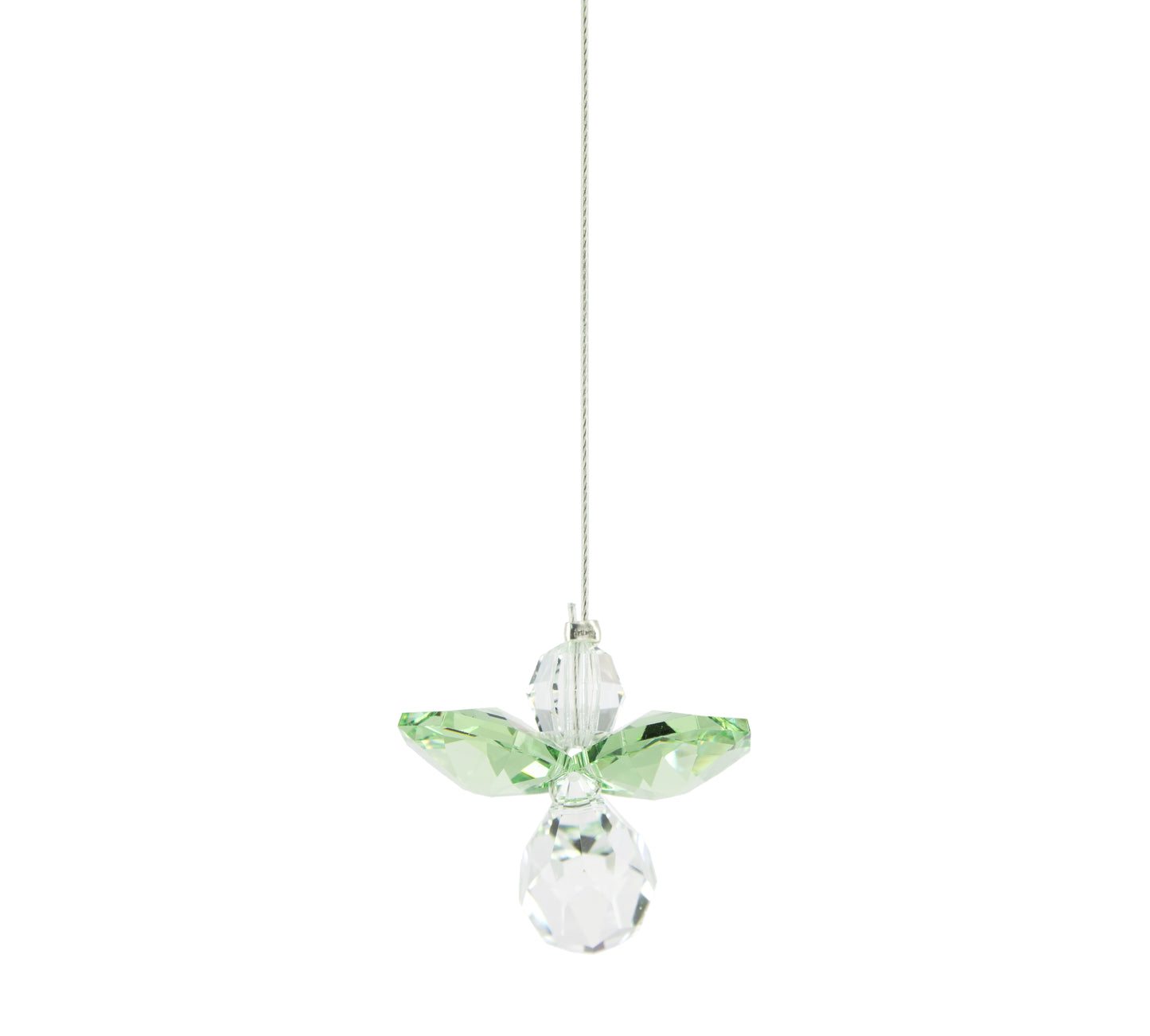 Anjo da Guarda Cristal Suncatcher - agosto
