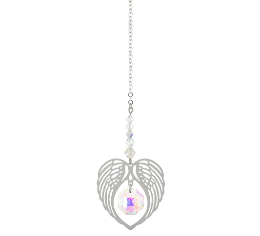 Angel Wing Crystal Suncatcher - April