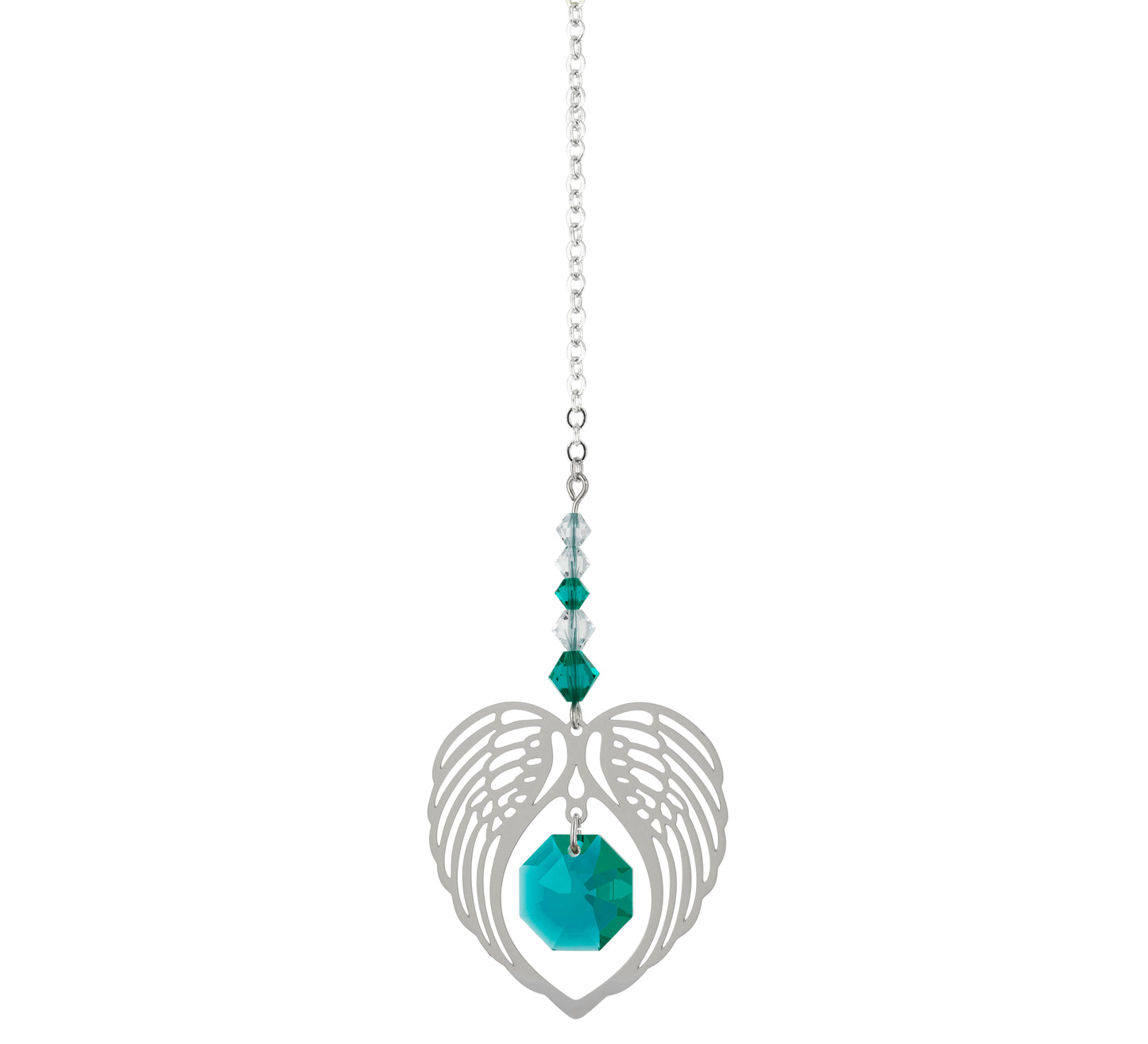 Angel Wing Crystal Suncatcher - May
