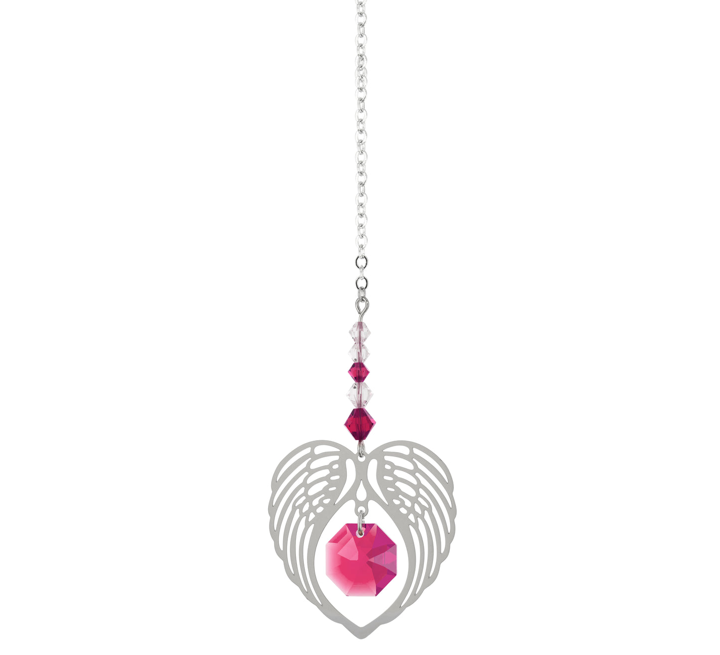 Angel Wing Crystal Suncatcher - July