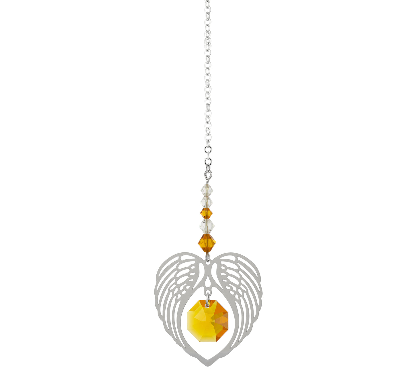 Angel Wing Crystal Suncatcher - November