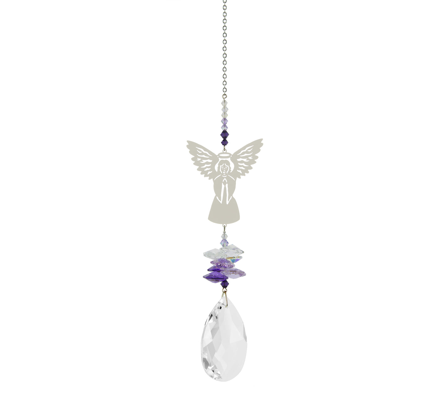 Crystal Fantasy Suncatcher - Guardian Angel, Large