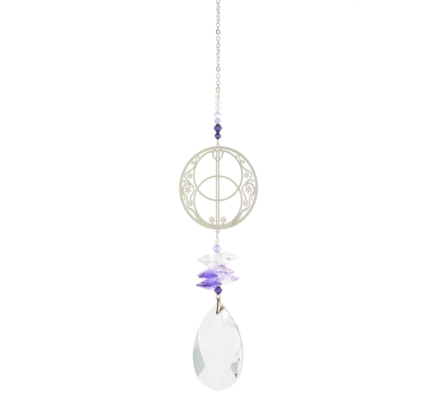 Crystal Fantasy Suncatcher - Vesica Piscis, Large