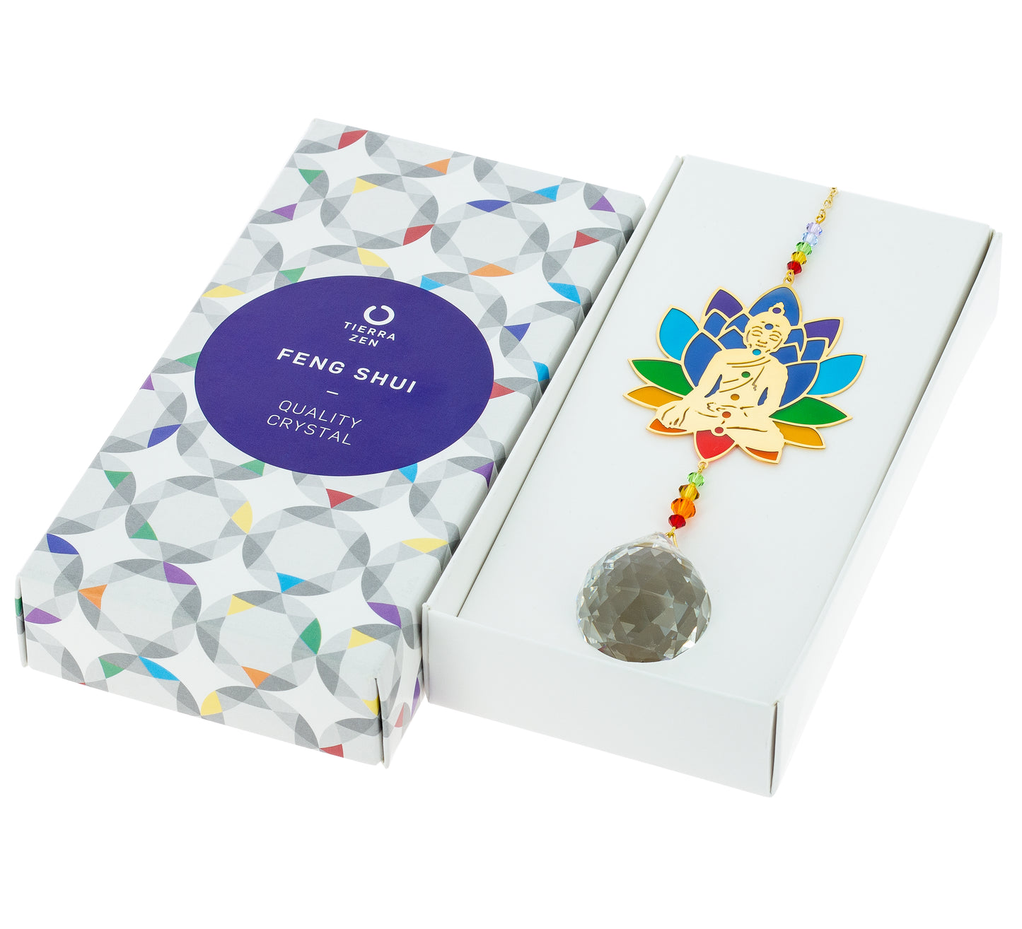 Grand Cristal Feng Shui Bouddha Chakras