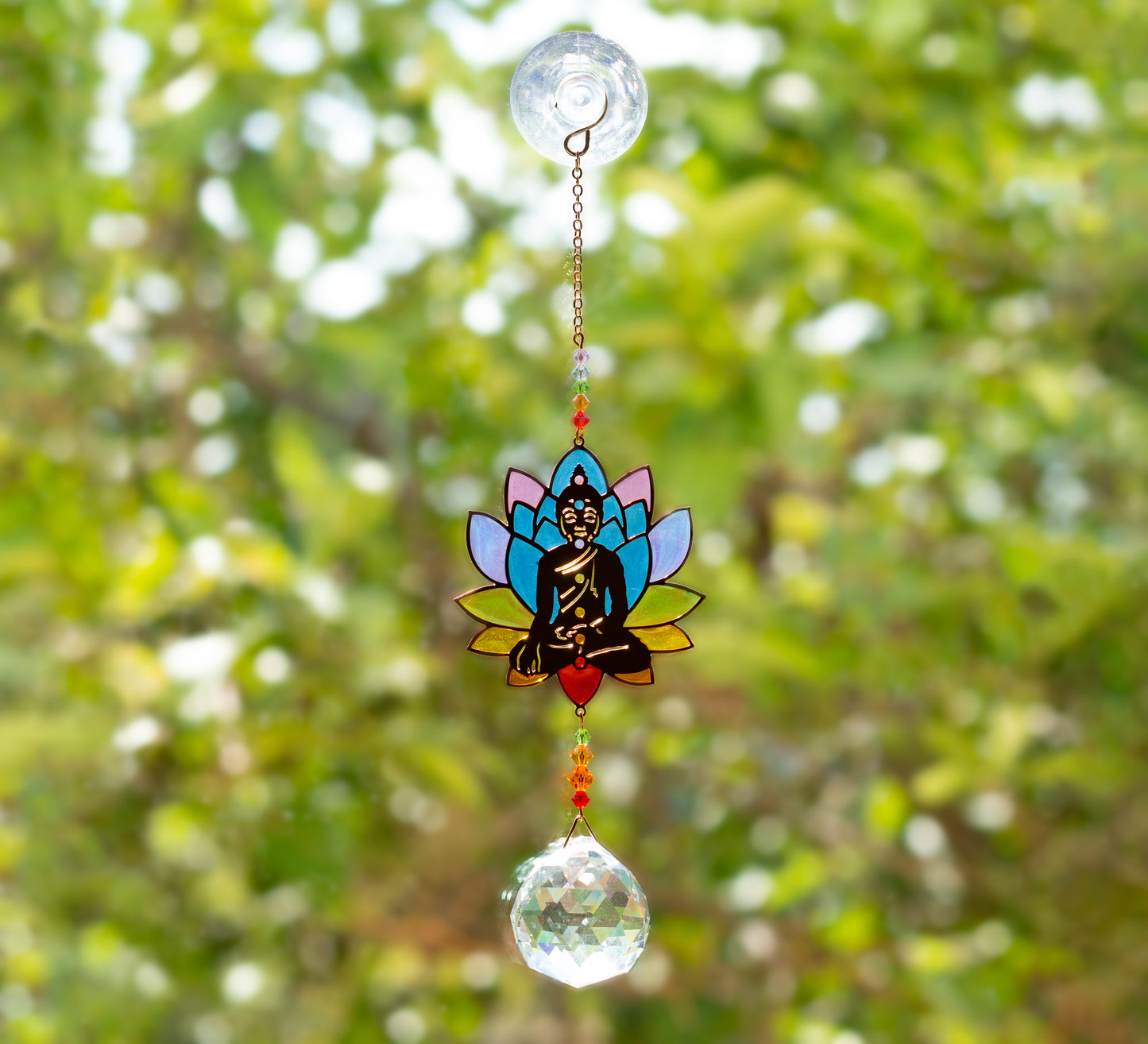 Grand Cristal Feng Shui Bouddha Chakras