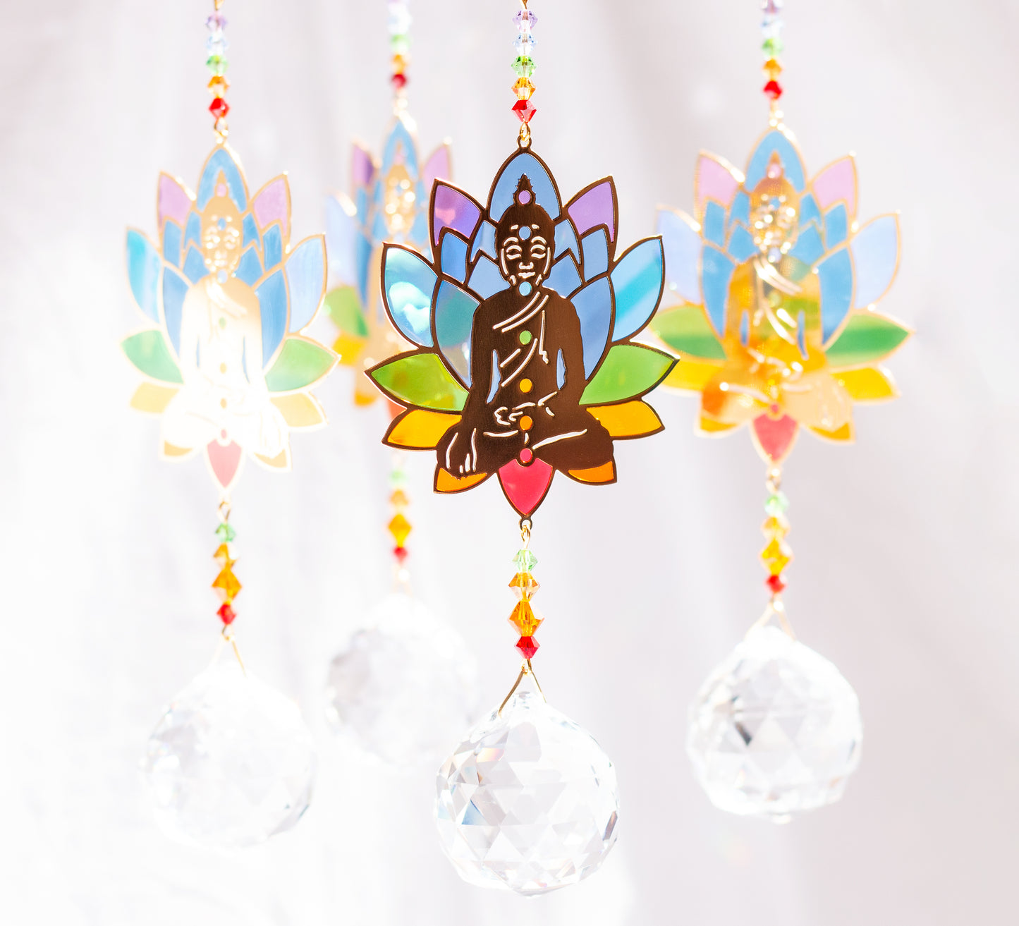 Grand Cristal Feng Shui Bouddha Chakras