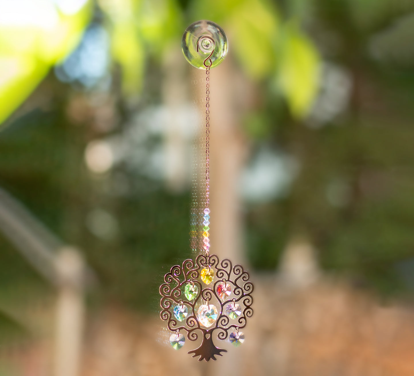 Árvore da Vida Cristal Suncatcher - Pure Light