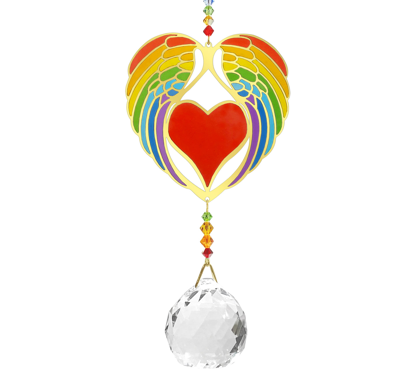 Grande cristallo Feng Shui - Amore Arcobaleno