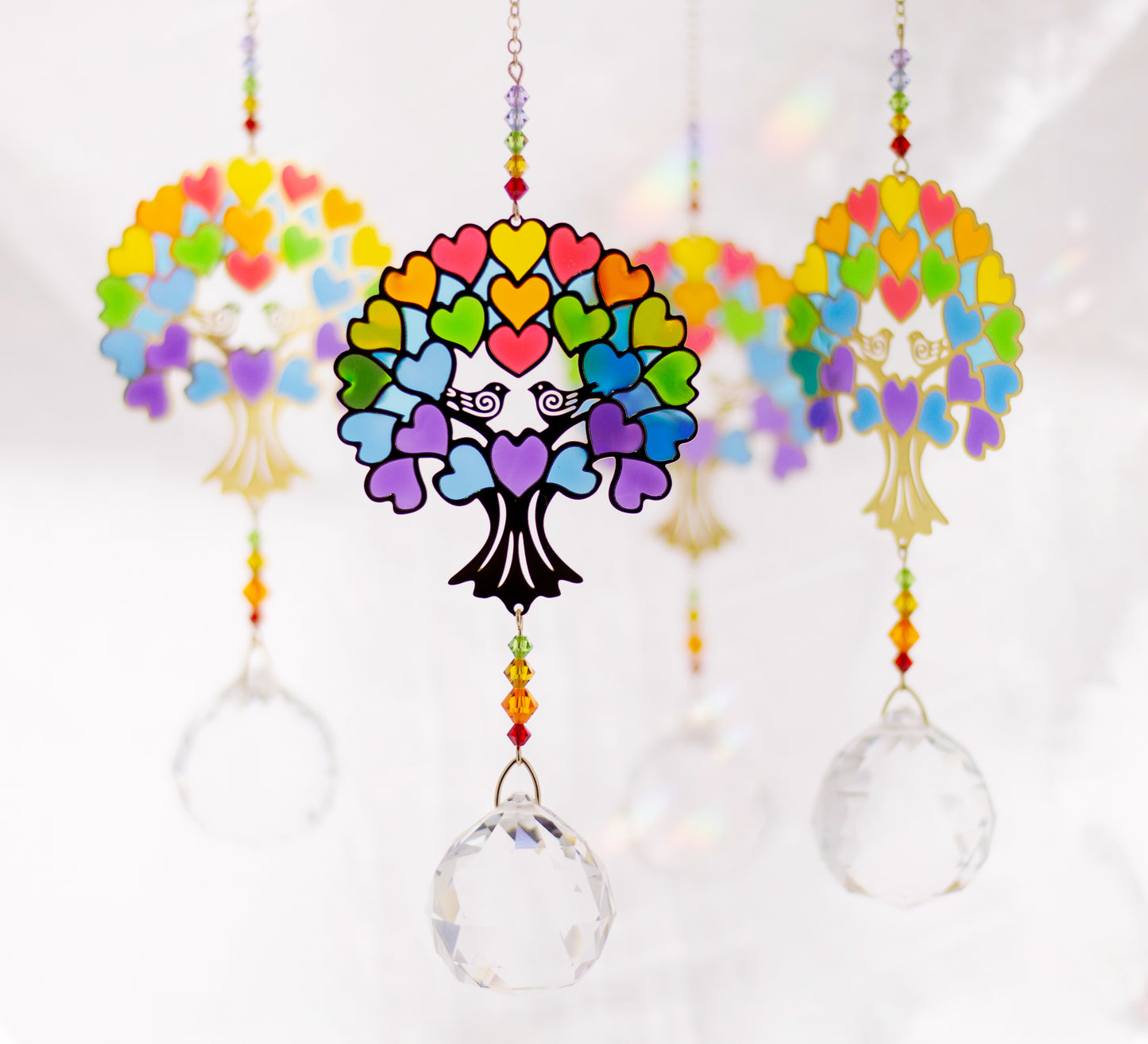 Grande Cristallo Feng Shui - Albero della Vita, Arcobaleno