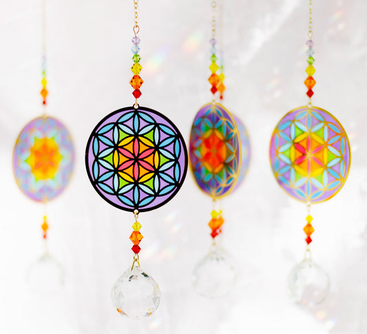 Cristal Feng Shui Fleur de Vie - Harmonie