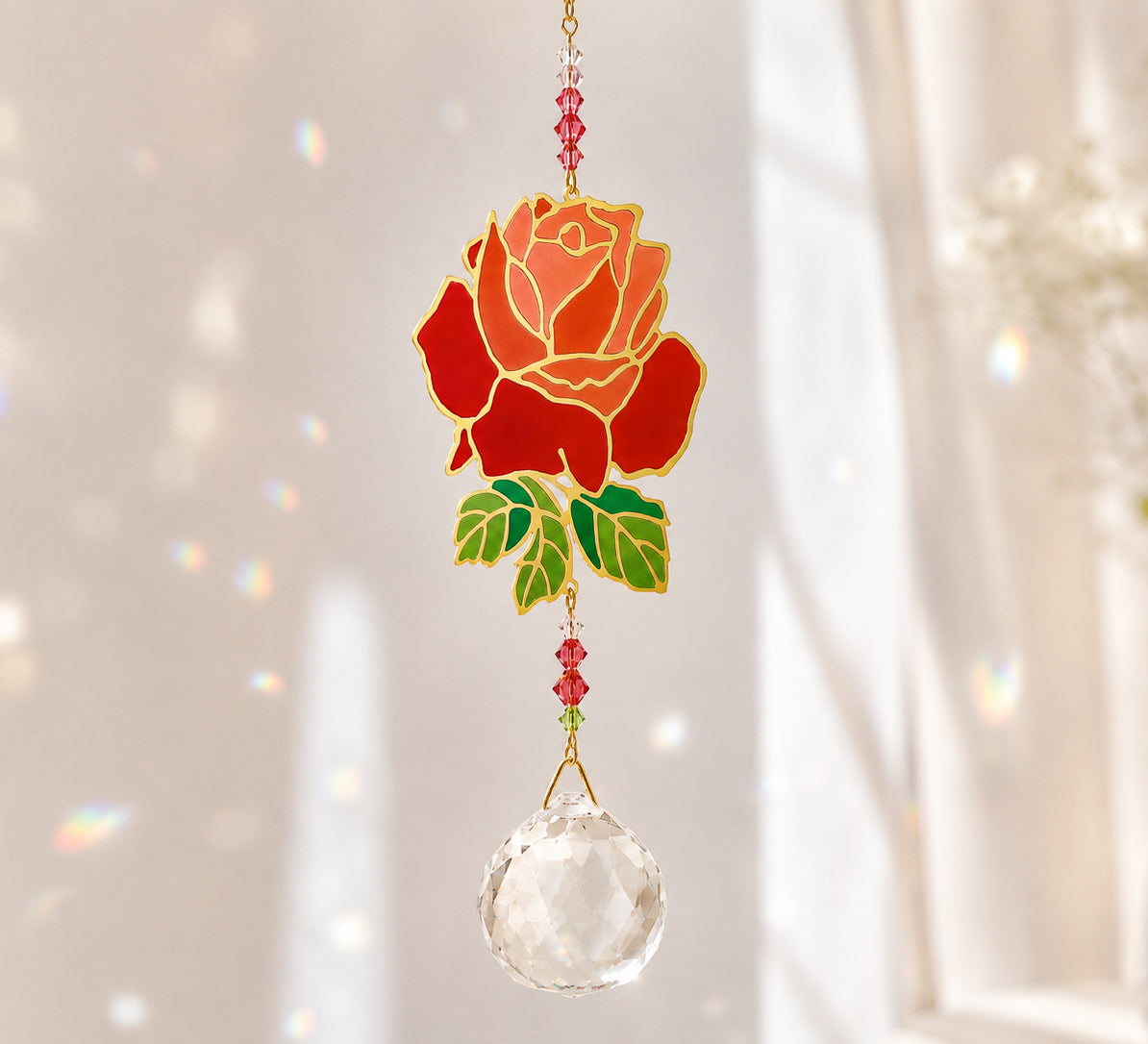 Grande Cristal Feng Shui - Rosa