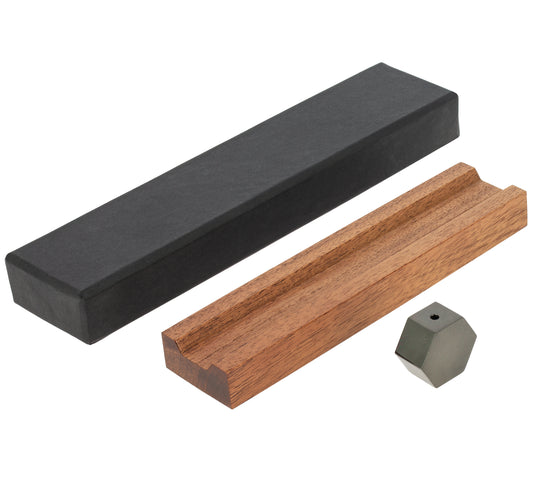 Paramita Incense Holder - Black Hexagon