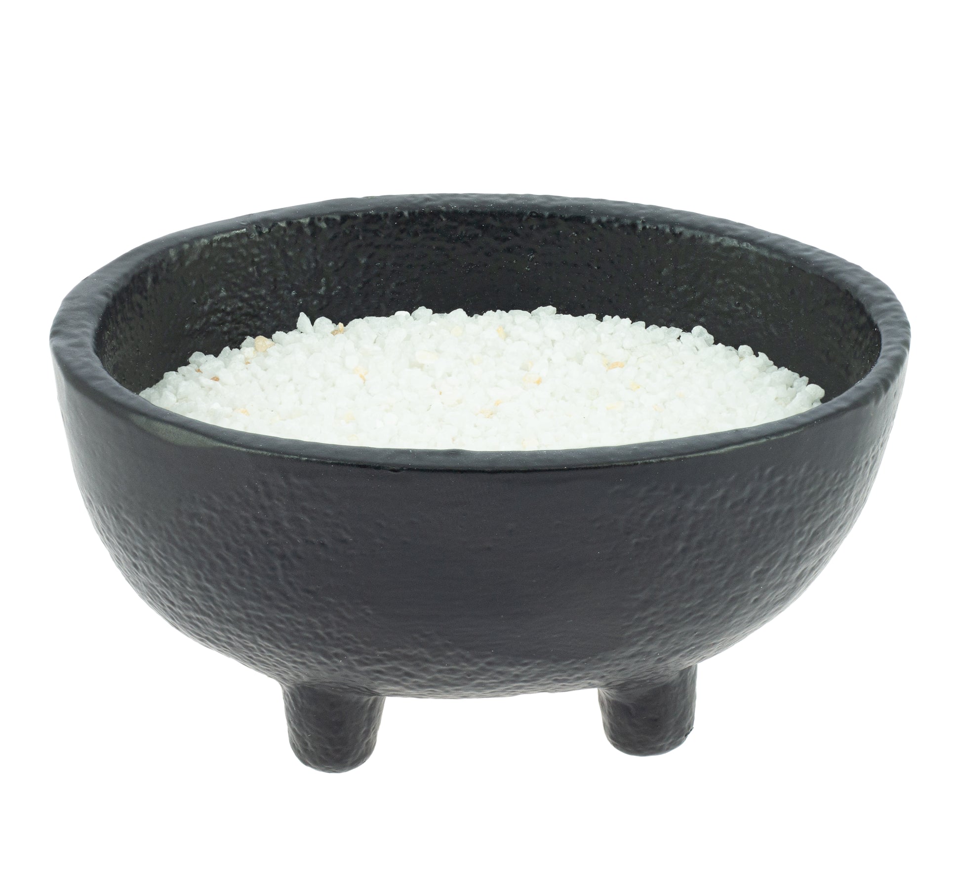 Incensario cuenco negro Dhruva con marmolina para plantar el incienso