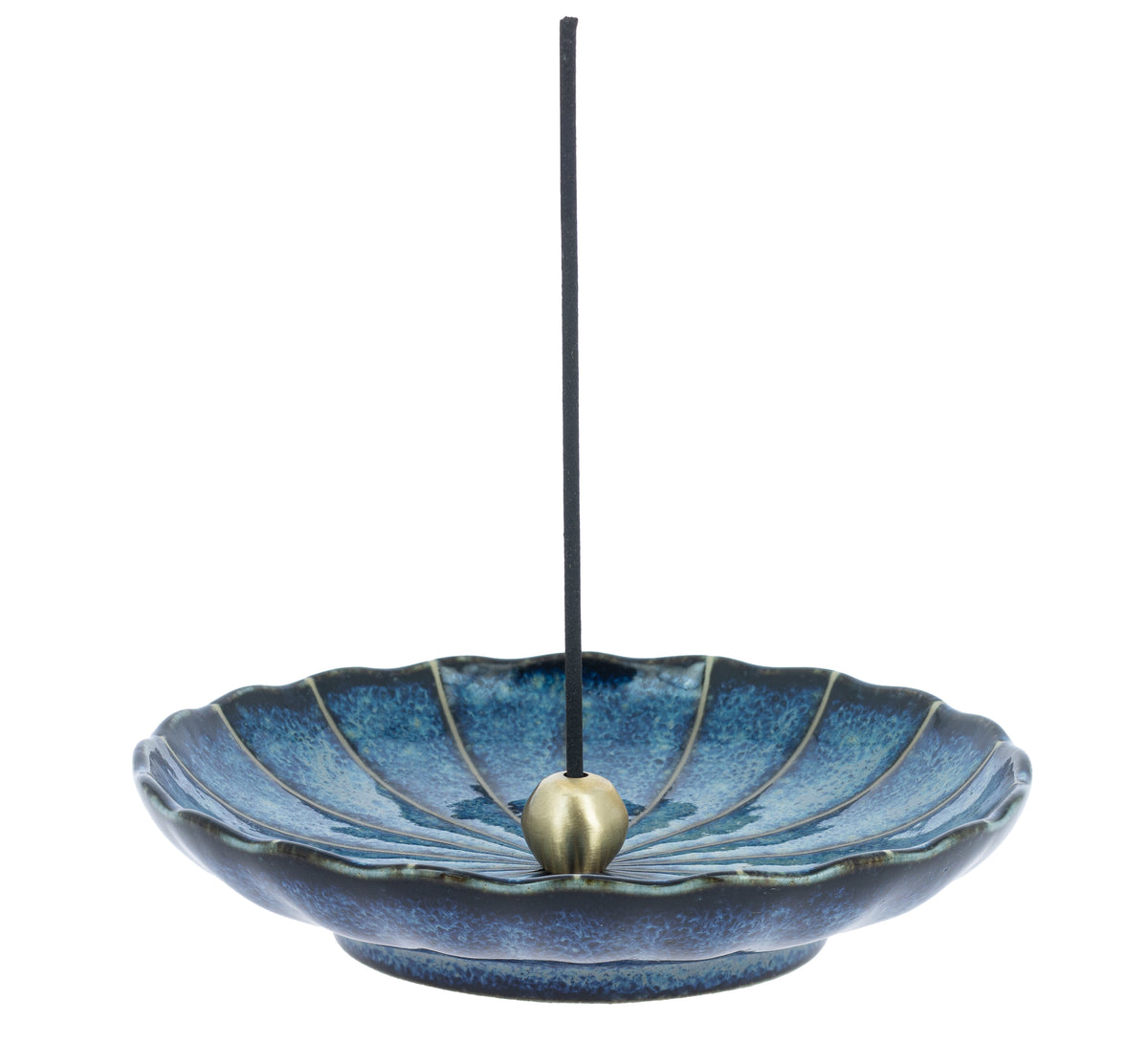 Porte-encens Kiku Bleu