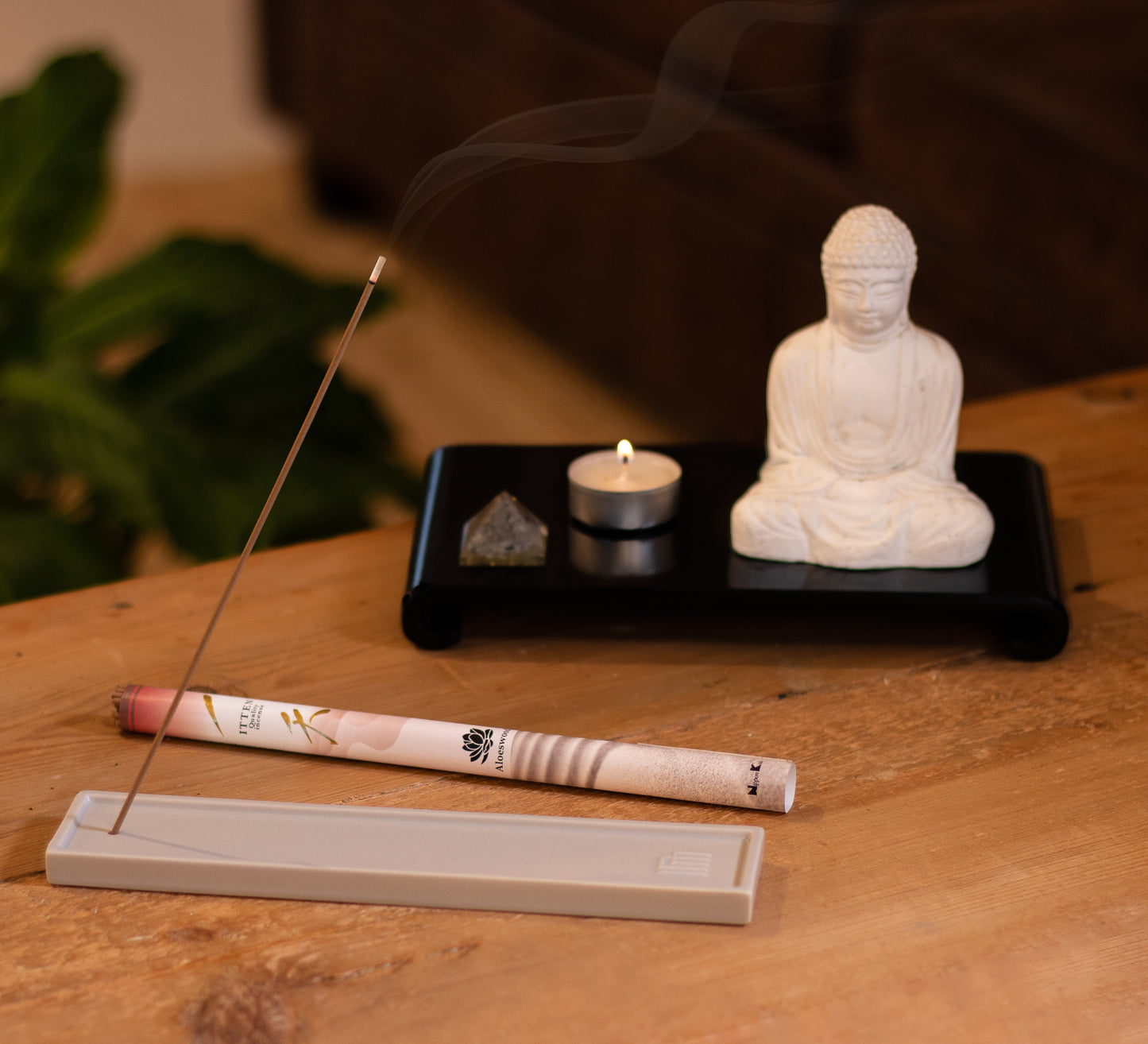 Yukari Incense Burner - Long, Gray