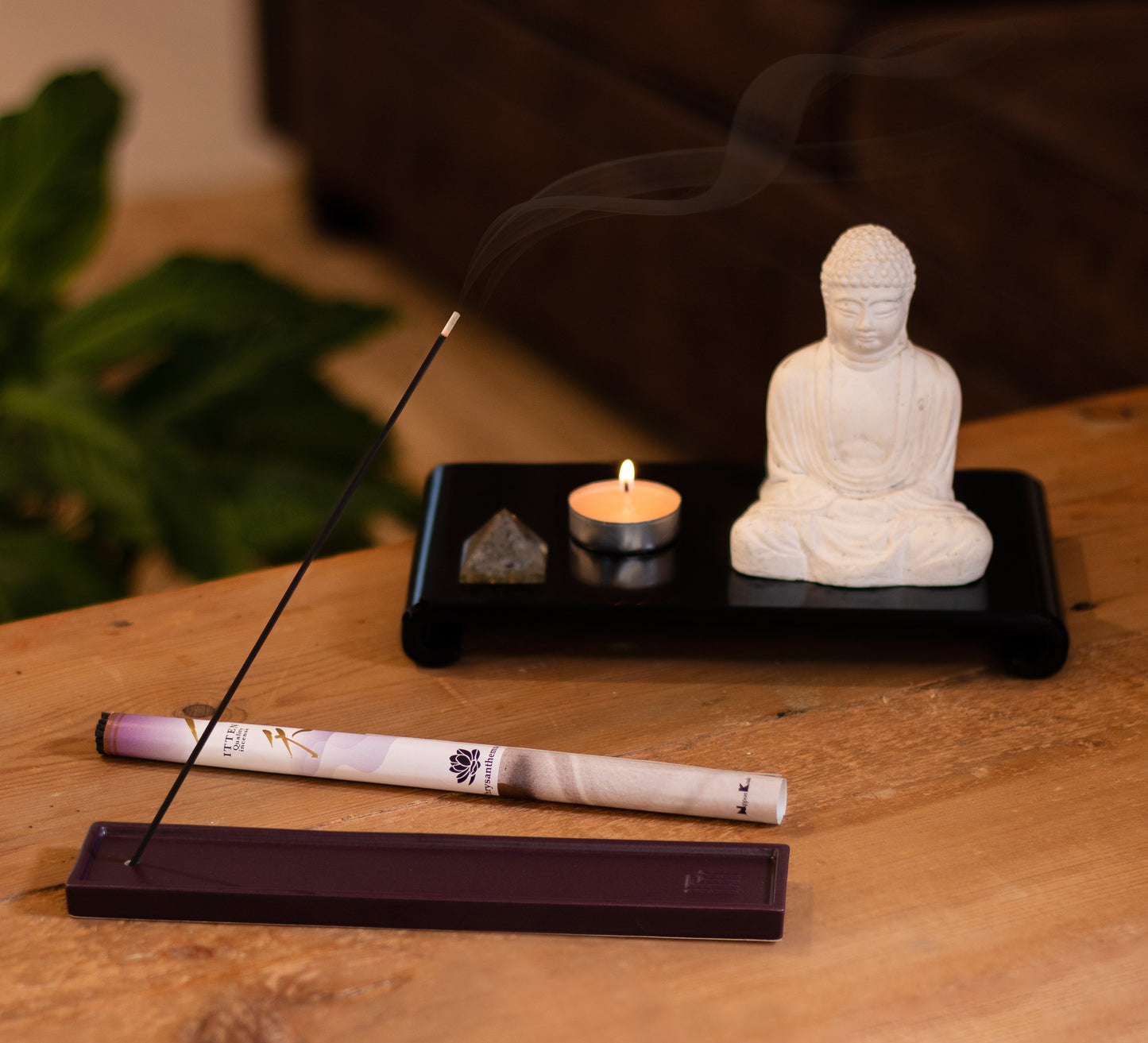 Yukari Incense Burner - Long, Purple