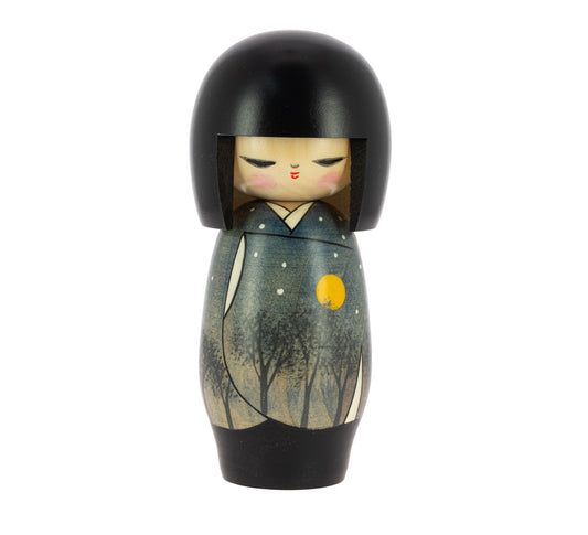 Kokeshi Doll - Kimono, Winter
