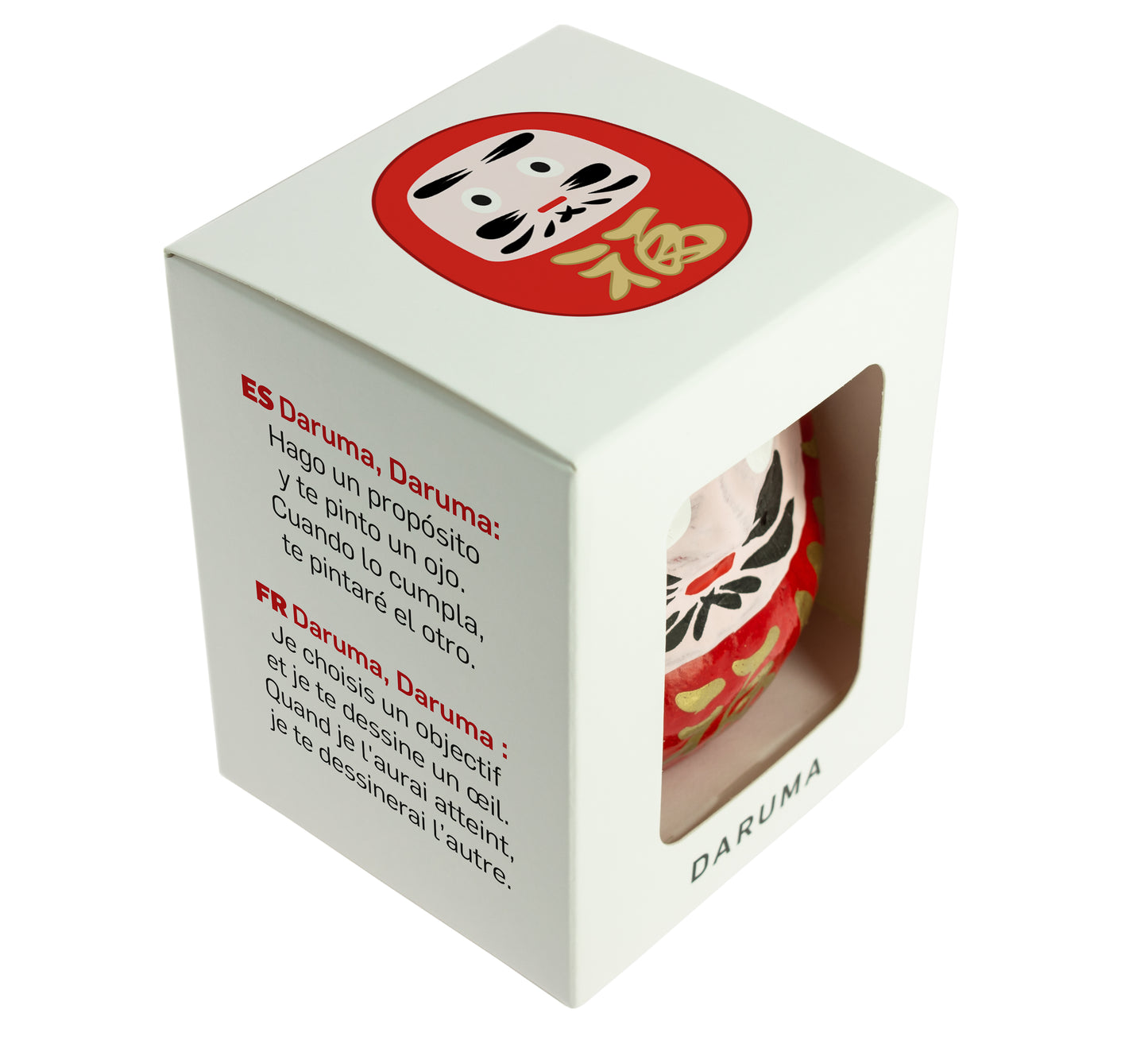 Rotes traditionelles Daruma - Glück, groß