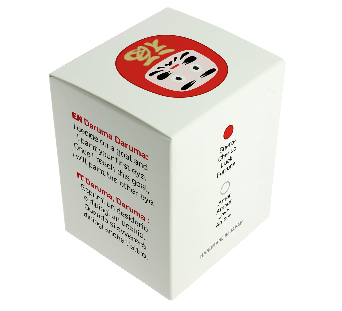 Rotes traditionelles Daruma - Glück, groß
