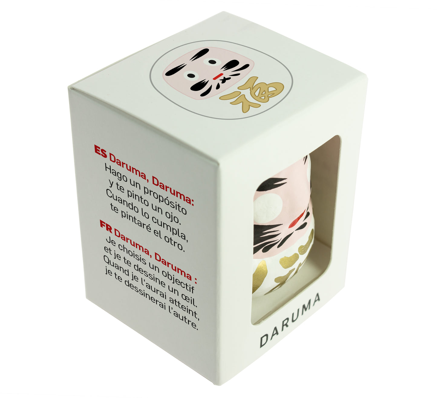 Daruma tradizionale bianco - Amore, Medio