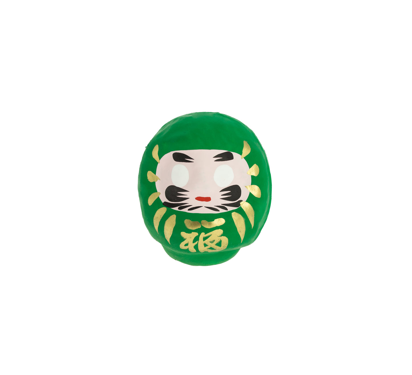 Grünes traditionelles Daruma - Gesundheit, Medium