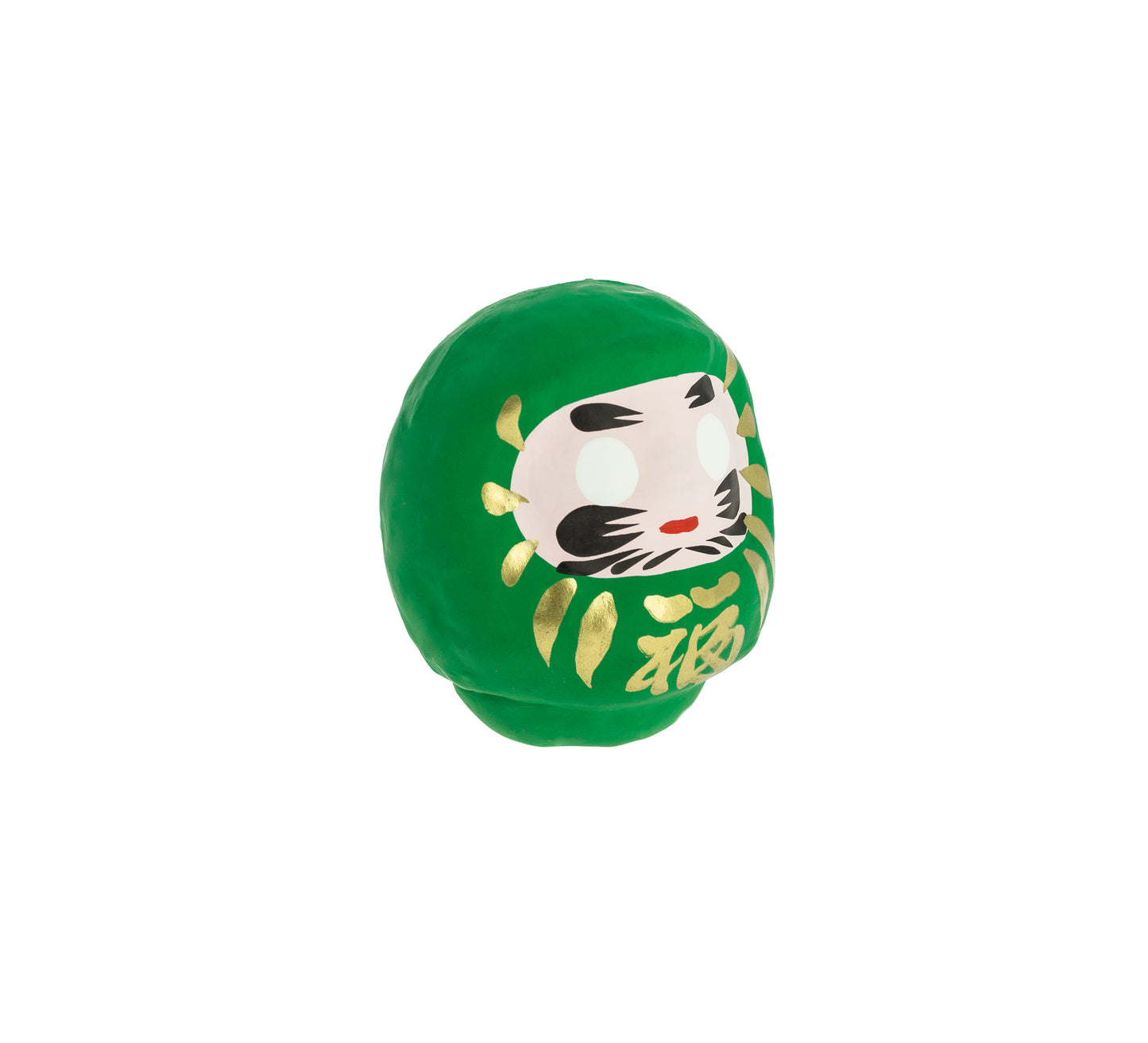 Grünes traditionelles Daruma - Gesundheit, Medium