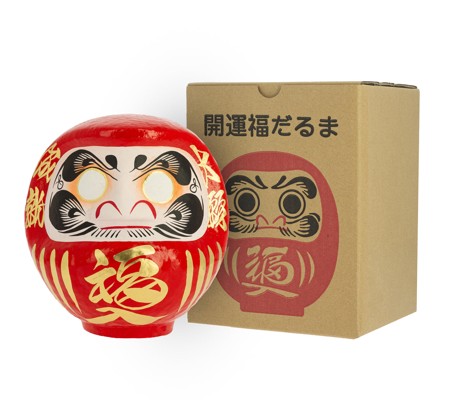 Red Traditional Daruma - Good Fortune, 18 cm