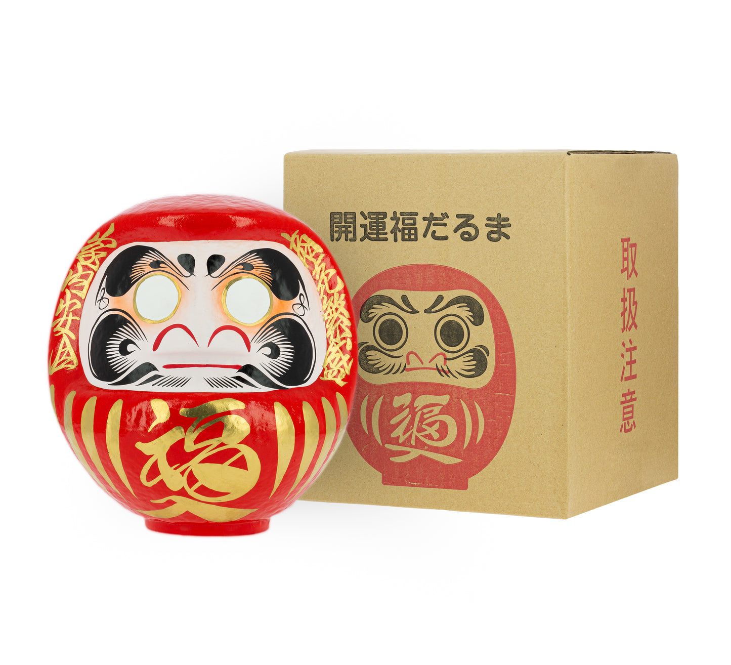 Daruma tradizionale rosso - Buona fortuna, 24 cm