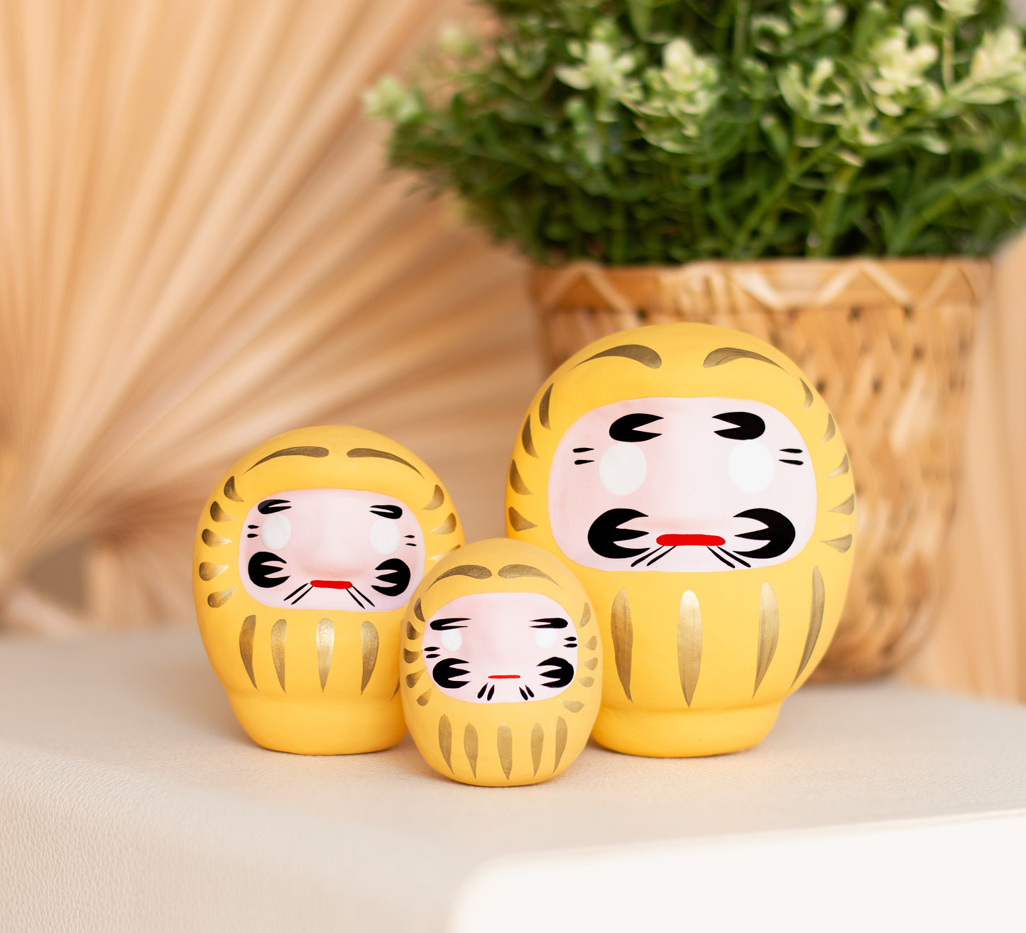 Daruma giallo - Prosperità, Medio