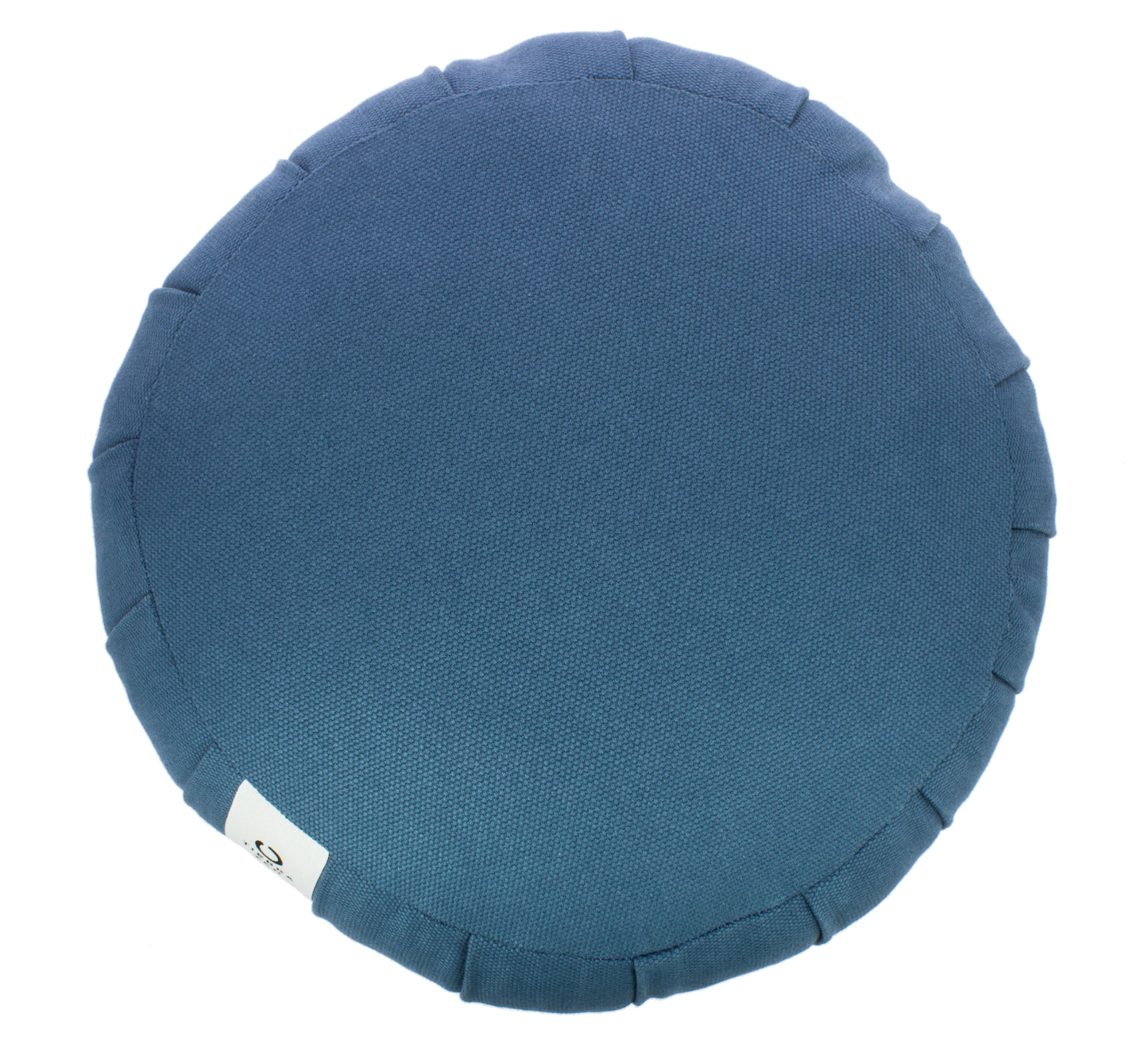 Zafu rotondo di Kapok - Blu, grande