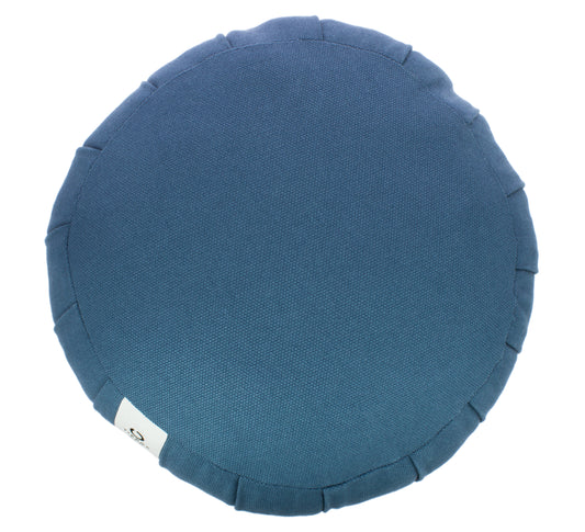 Grand Zafu Rond de Kapok Bleu
