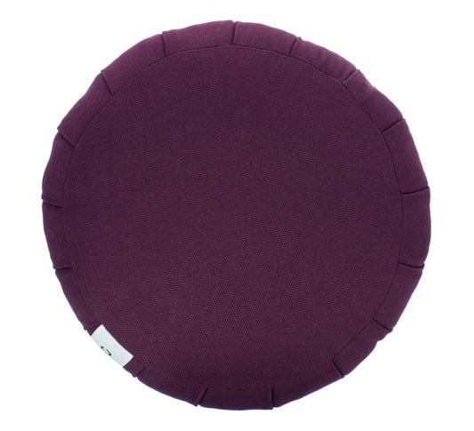 Grand Zafu Rond de Kapok Pourpre