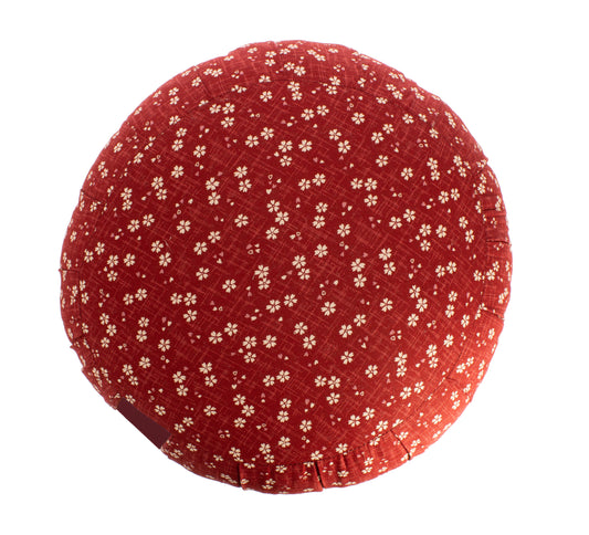 Zafu Rond de Kapok Sakura Grenat