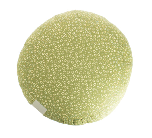 Kapok Round Zafu - Green Sakura