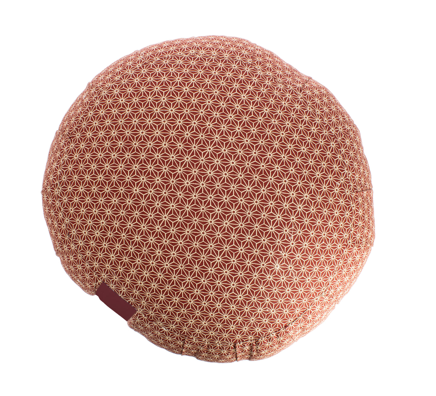 Kapok Round Zafu - Maroon Asanoha