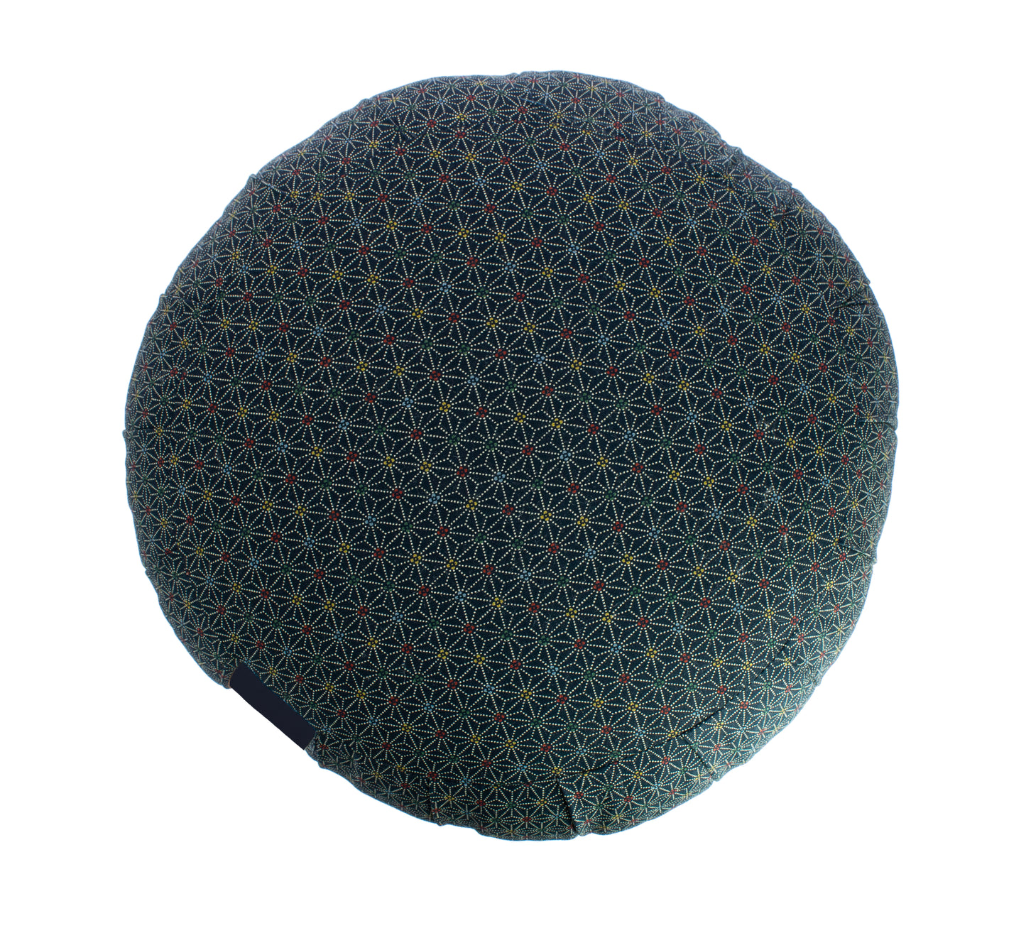 Kapok Round Zafu - Blue Asanoha